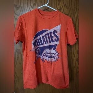 Savvy Orange Wheaties Graphic Tee Small